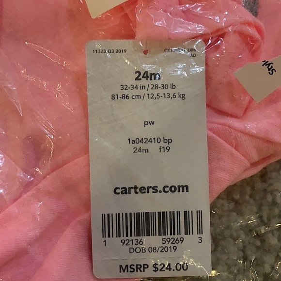 Carter’s French Poodle Long Sleeve Tee Size: 24 Month - Picture 5 of 6